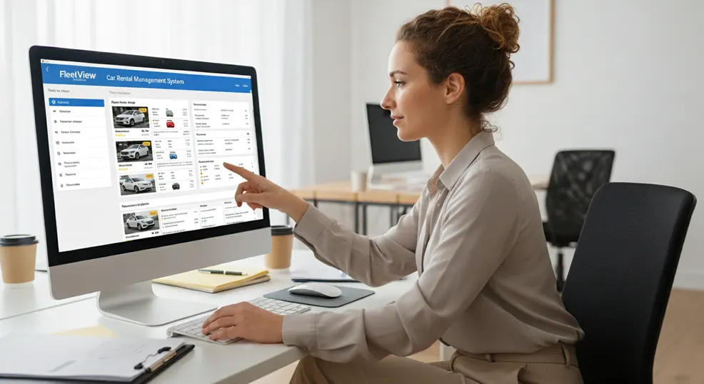 Car rental management dashboard