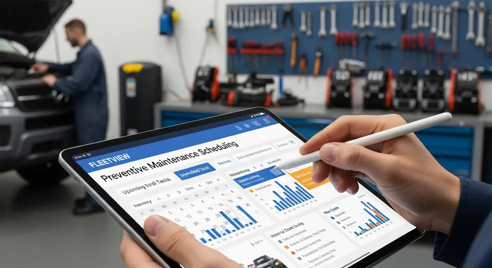 Maintenance scheduling dashboard